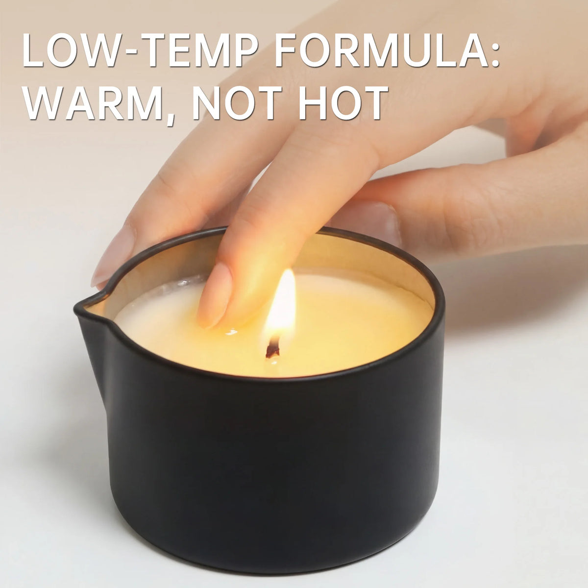 Geranium Massage Oil Candle 2oz, Body Massage Candle Melts Into Warm Body Oil, Moisturizing Aromatherapy Home Spa