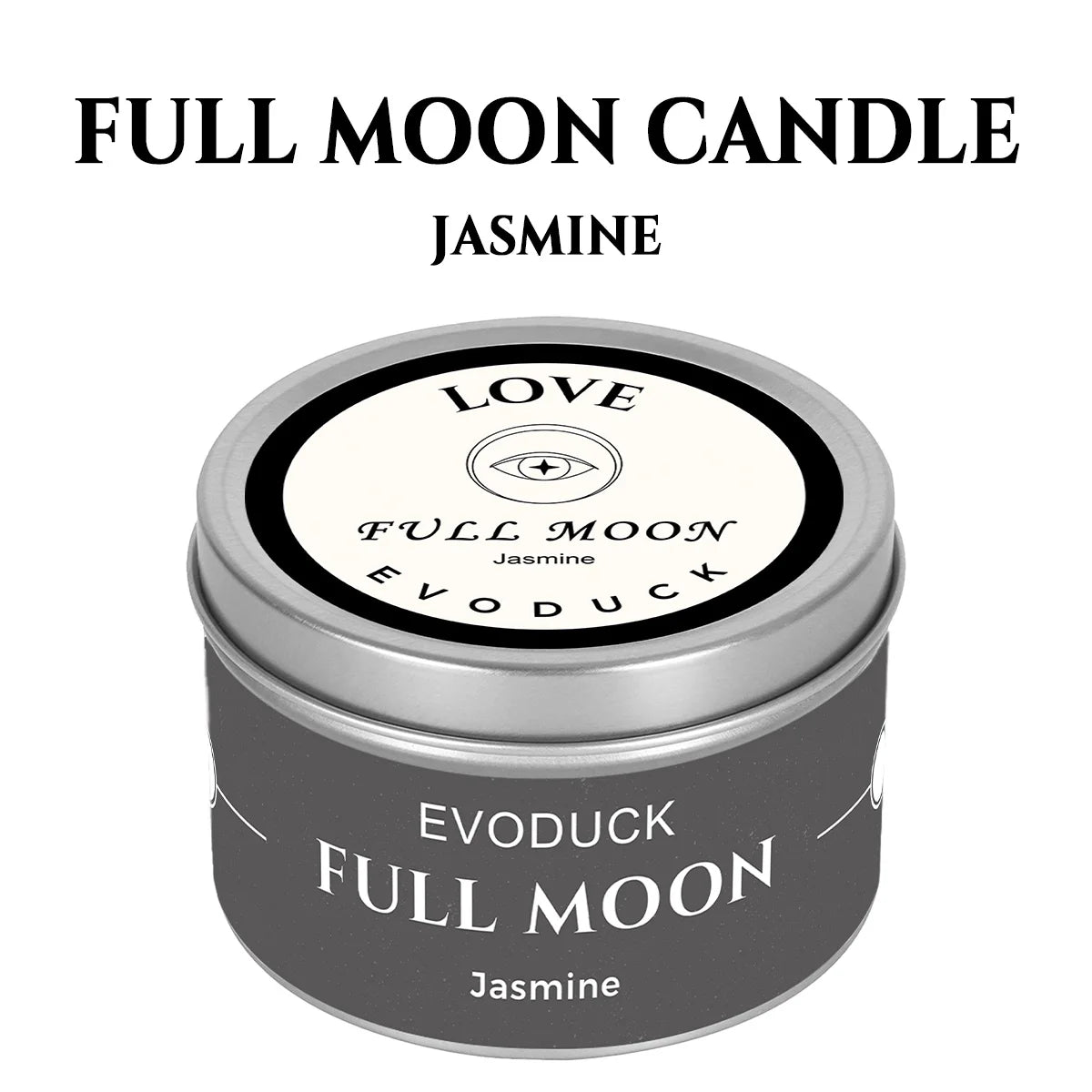 1pc EVODUCK New Moon Scented Candles 3oz Energy Boosting White Sage Scented Candle
