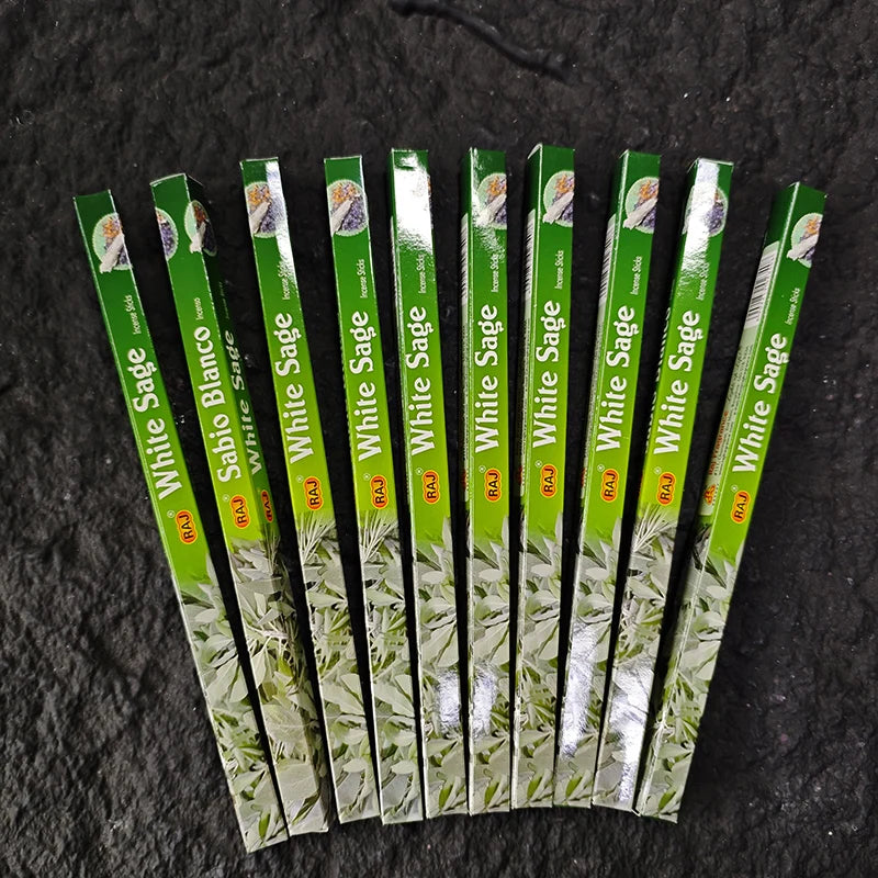 10 Box Authentic Indian Incense Sticks Premium Handmade Rose Sage Jasmine Lavender for Meditation Yoga Buddha Home Aromatherapy
