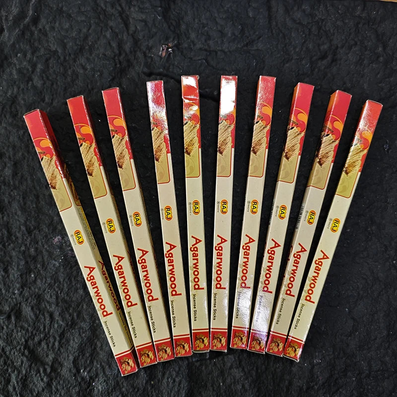 10 Box Authentic Indian Incense Sticks Premium Handmade Rose Sage Jasmine Lavender for Meditation Yoga Buddha Home Aromatherapy