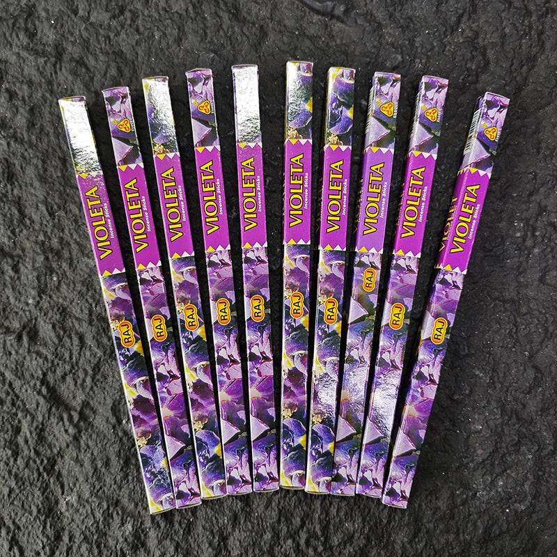 10 Box Authentic Indian Incense Sticks Premium Handmade Rose Sage Jasmine Lavender for Meditation Yoga Buddha Home Aromatherapy