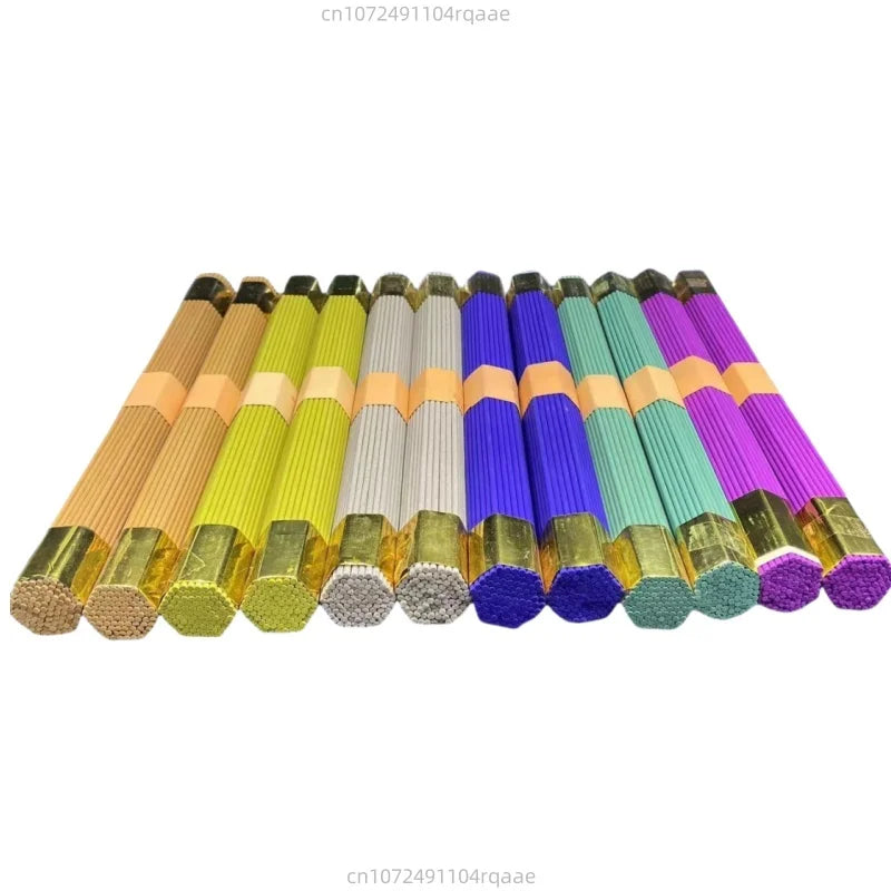 Natural Blessing Ceremony Incense Praying For Health Love Wealth Natural Sandalwood Incense Sticks With Incense Holder 91pcs