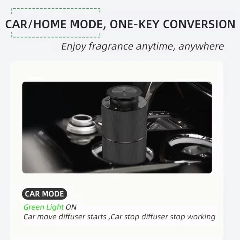 Car Diffuser Waterless Essential Oil Diffuser Aromatherapy Atomizing Diffuser For Office Room Portable Home Freshener Device