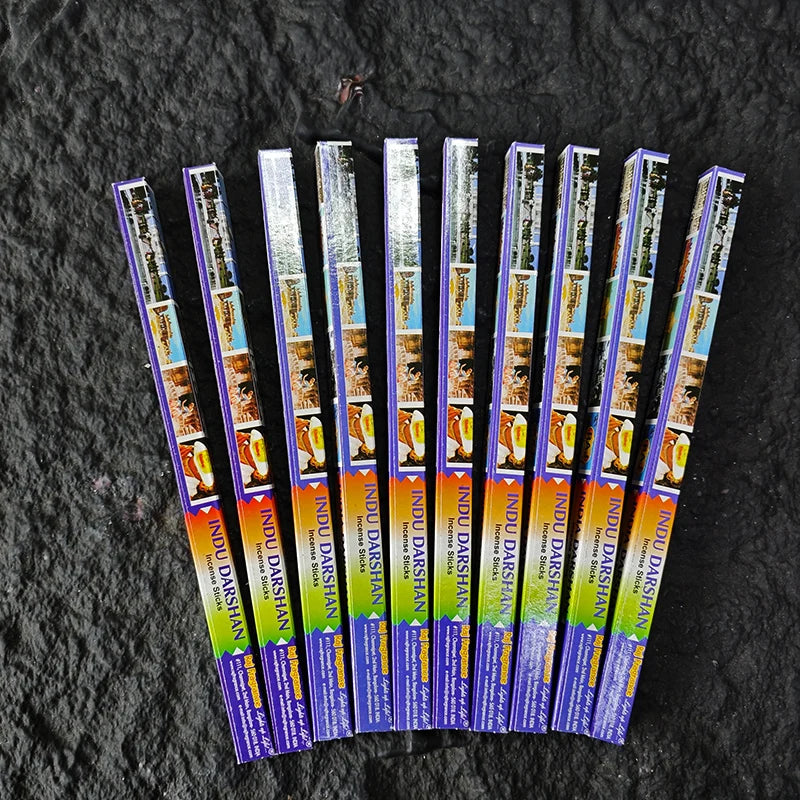 10 Box Authentic Indian Incense Sticks Premium Handmade Rose Sage Jasmine Lavender for Meditation Yoga Buddha Home Aromatherapy