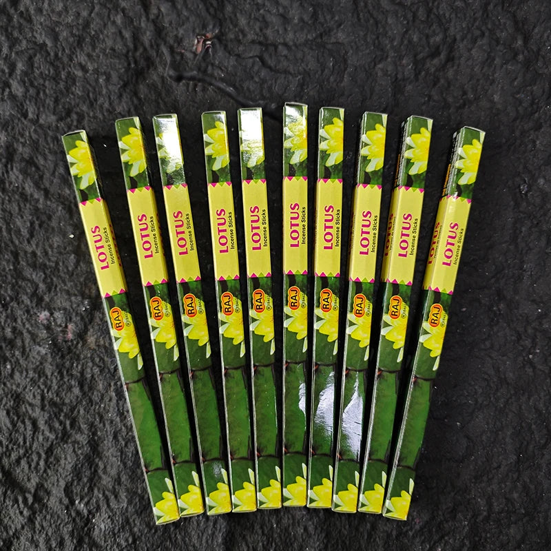 10 Box Authentic Indian Incense Sticks Premium Handmade Rose Sage Jasmine Lavender for Meditation Yoga Buddha Home Aromatherapy